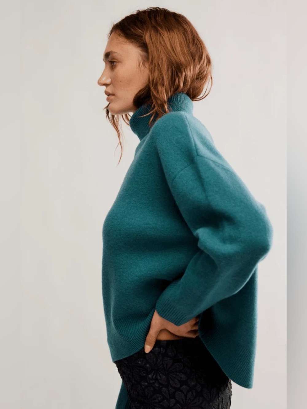 Free People Sigma Lambswool Blend Turtleneck
